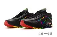 nike air shox r4 off white flywire trainers rainbow black